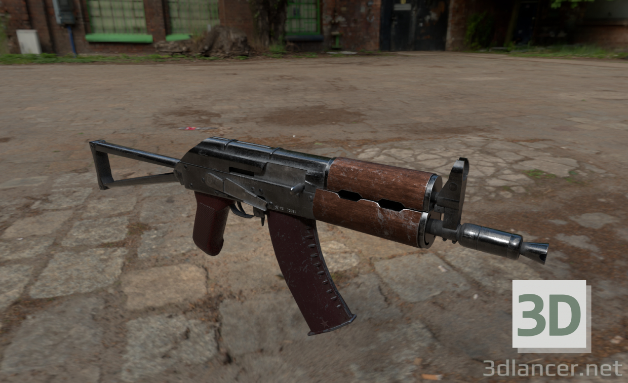 AKS-74U 3D-Modell kaufen - Rendern