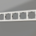 3d model Marco para 5 postes Palacio (cromo-blanco) - vista previa