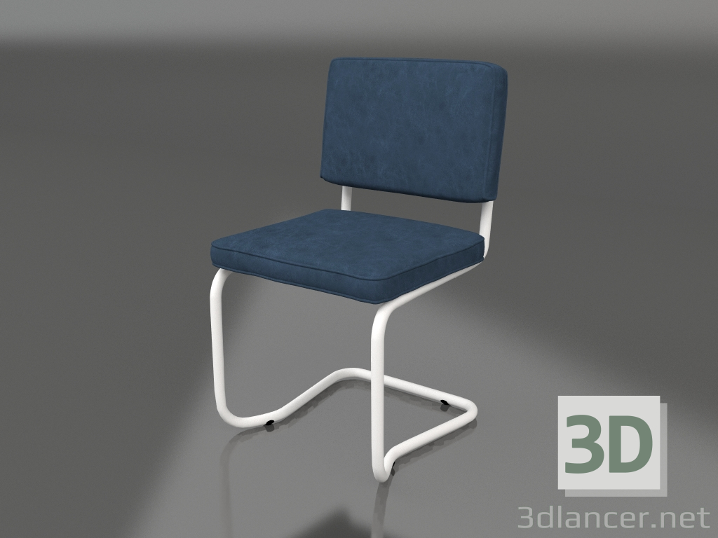 modello 3D Sedia Ridge Kink (blu marinaio vintage) - anteprima