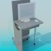 3d model Table for computer - preview
