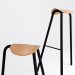 3 डी मॉडल TORU डिजाइनर चमड़े की कुर्सी टट्टू (टट्टू) - पूर्वावलोकन