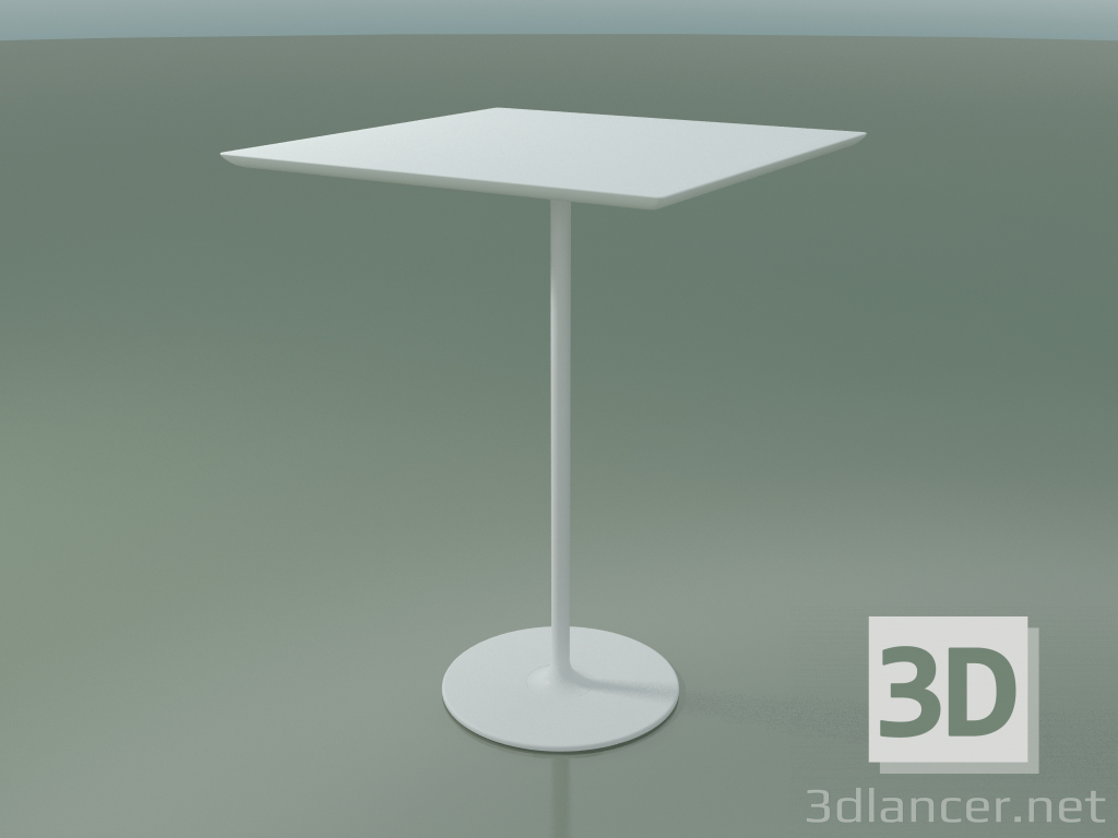 3D Modell Quadratischer Tisch 0685 (H 105 - 80 x 80 cm, M02, V12) - Vorschau