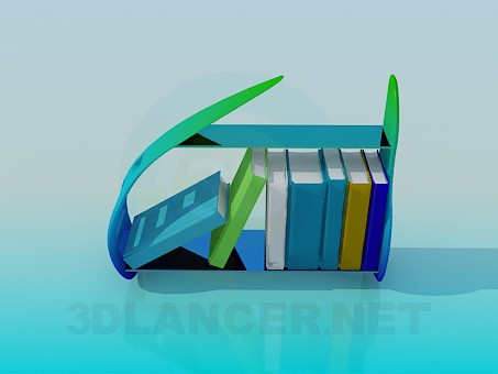 3d model The base for literature - preview