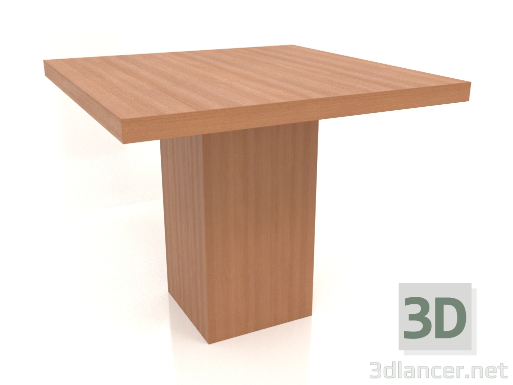 3D Modell Esstisch DT 10 (900x900x750, Holz rot) - Vorschau