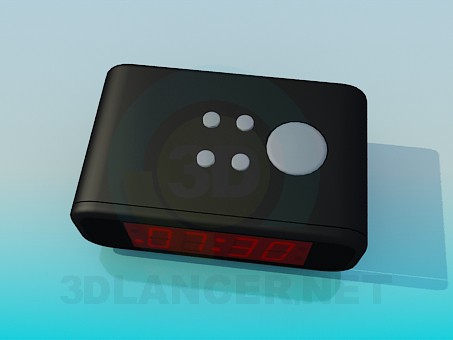 Modelo 3d Relógio electrónico - preview