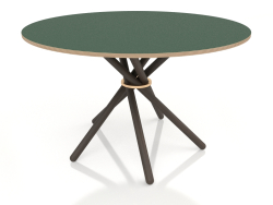 Dining table Hector 120 (Dark Linoleum GREEN)
