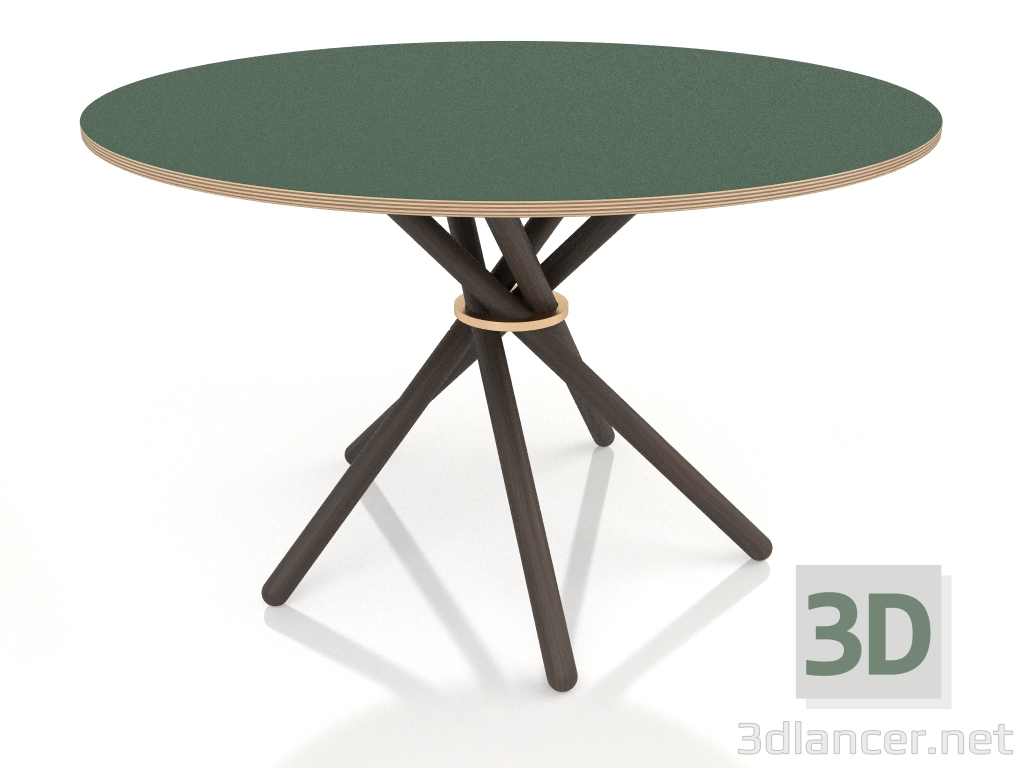 3D modeli Yemek masası Hector 120 (Koyu Linolyum YEŞİL) - önizleme