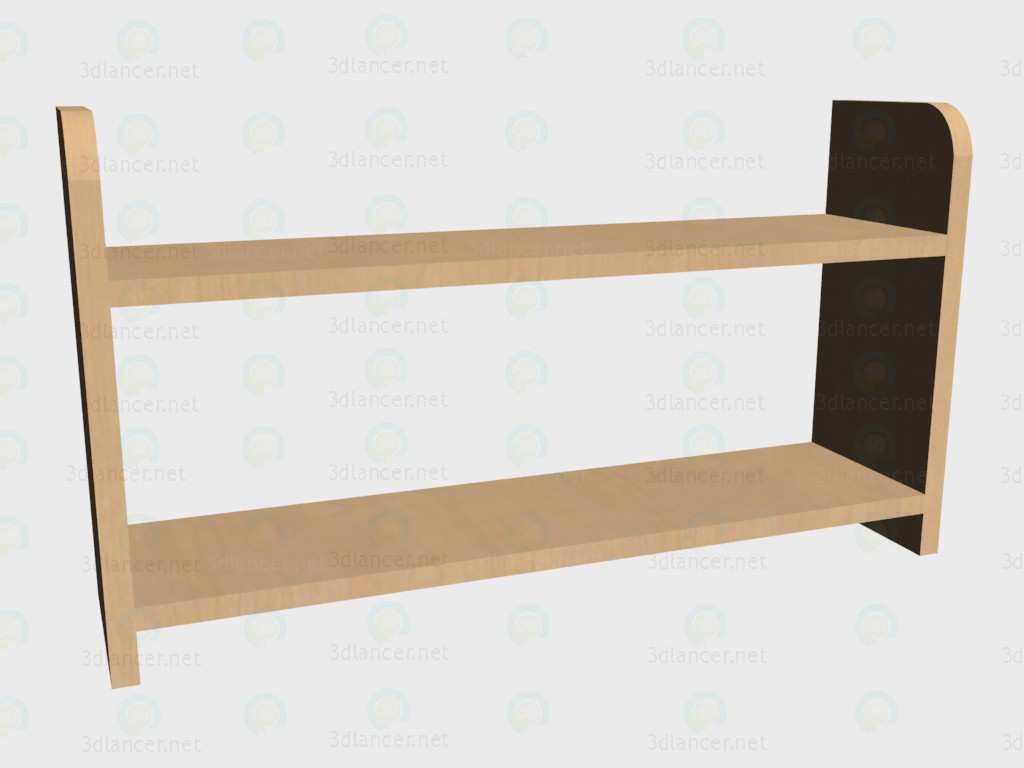 3d model Shelf open - preview