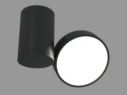 lámpara de LED de superficie (DL18811_9W Negro R Dim)