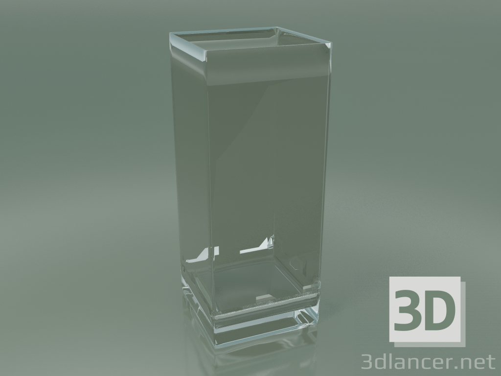 3 डी मॉडल ग्लास फूलदान (एच 50 सेमी, 20x20 सेमी) - पूर्वावलोकन