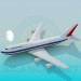 3D modeli Yolcu uçağı - önizleme