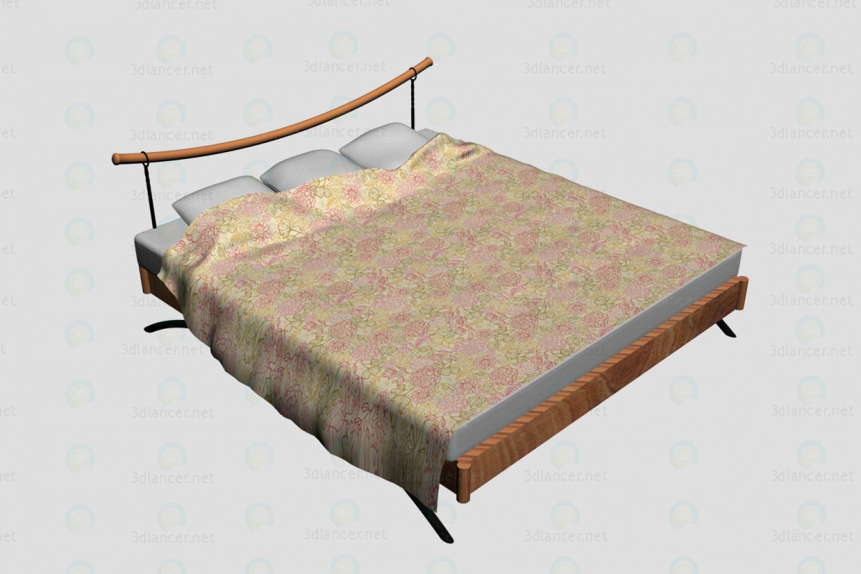3d модель Кровать – превью