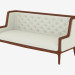 Modelo 3d sofá de couro clássico (art. JSL 3711b) - preview