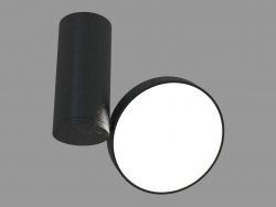 lámpara de LED de superficie (DL18811_15W Negro R Dim)
