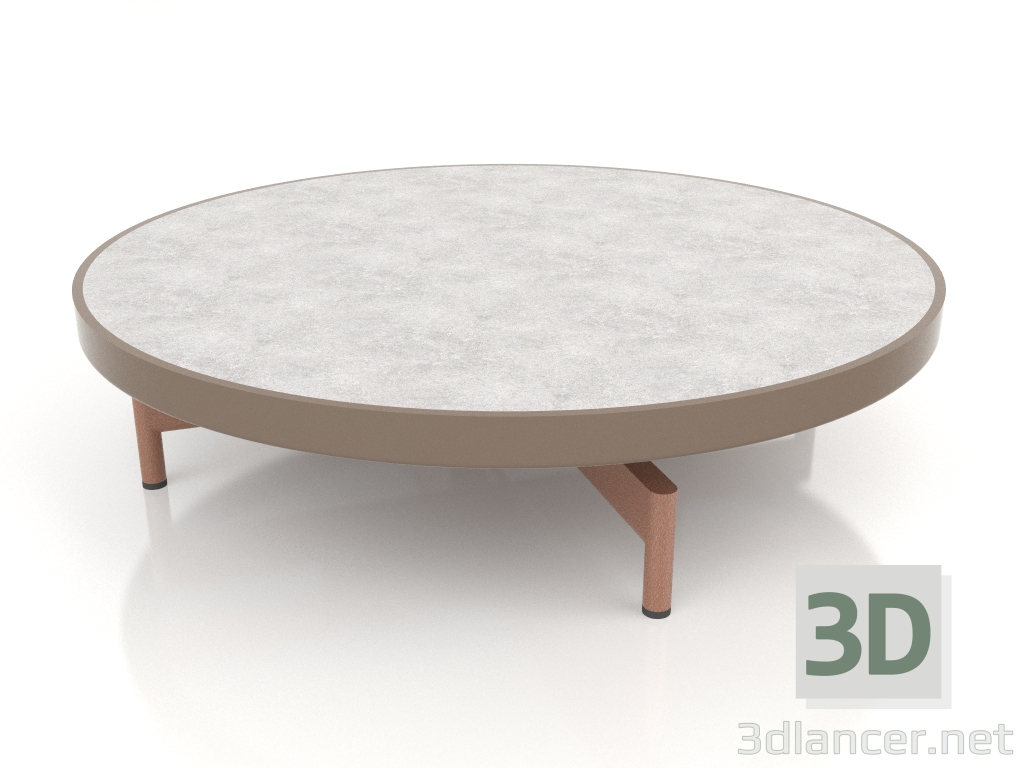 modello 3D Tavolino rotondo Ø90x22 (Bronzo, DEKTON Kreta) - anteprima