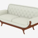 3d model sofá de cuero clásica (art. JSL 3713b) - vista previa