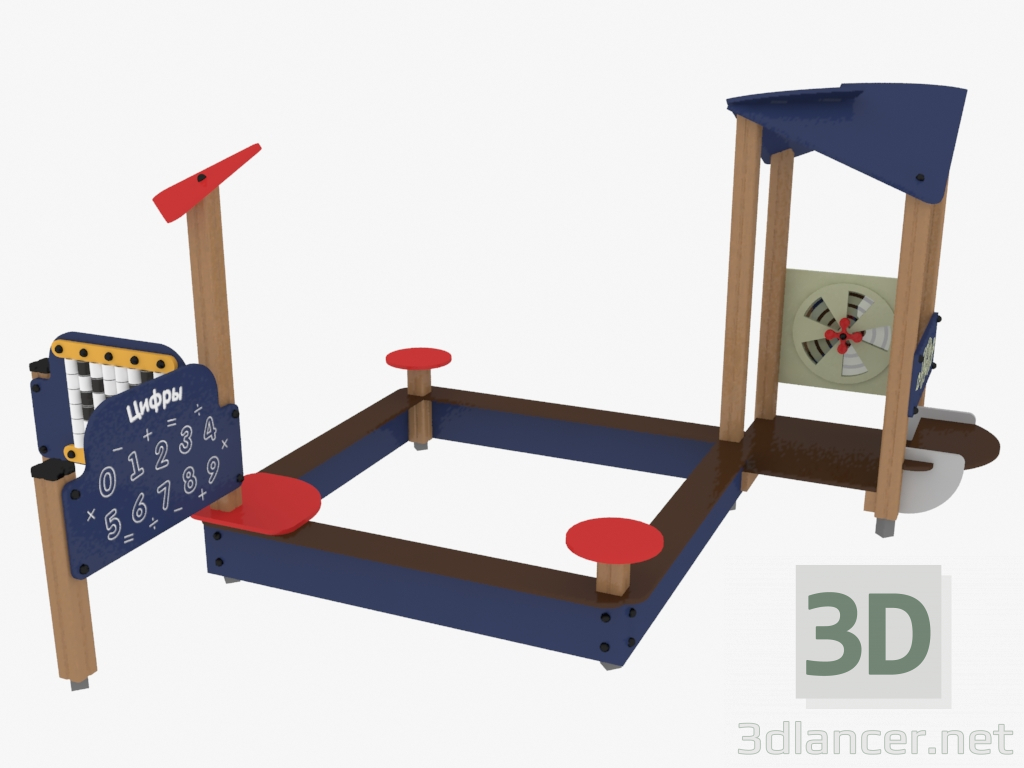 modèle 3D Complexe de jeux pour enfants (4437) - preview