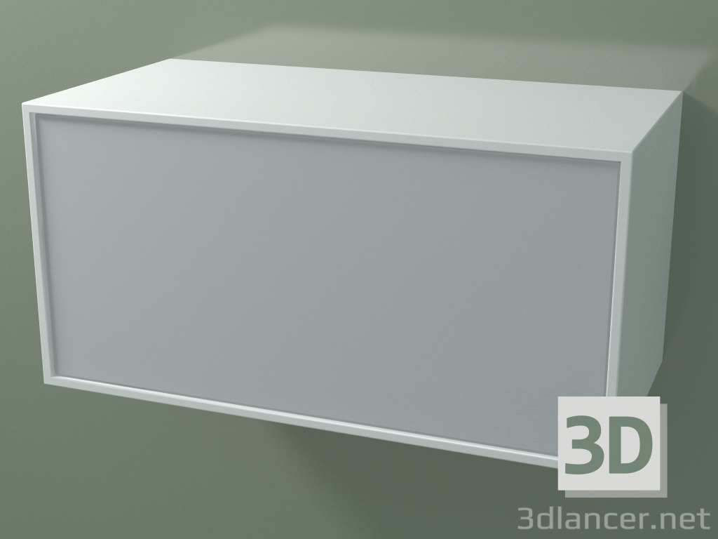3D Modell Box (8AUСВА01, Gletscherweiß C01, HPL P03, L 72, P 36, H 36 cm) - Vorschau