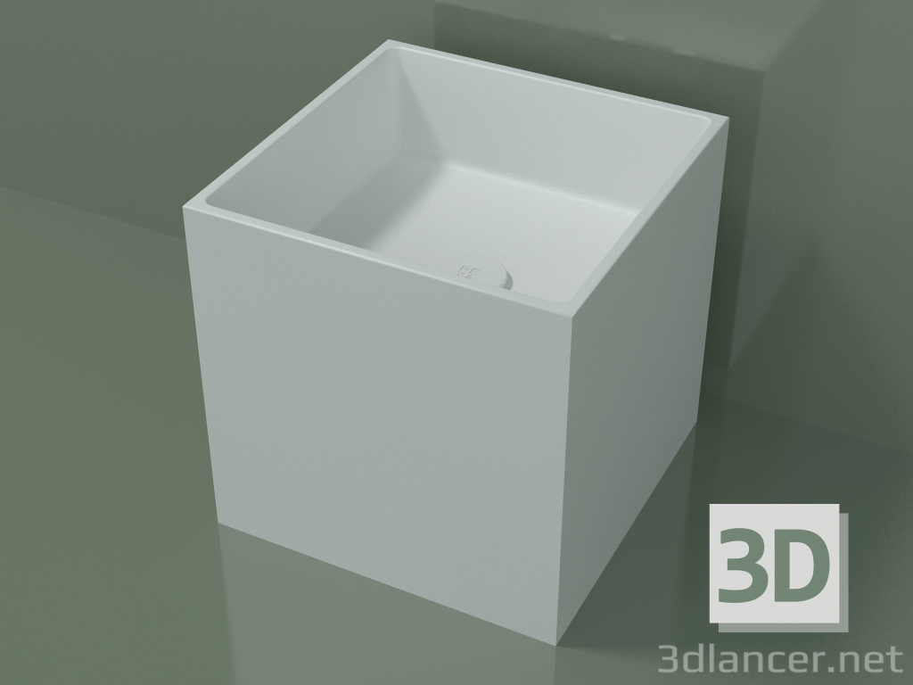 3D Modell Arbeitsplatte Waschbecken (01UN12101, Glacier White C01, L 36, P 36, H 36 cm) - Vorschau