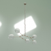 modello 3D Lampada a sospensione Branching Bubbles Summer 5 luci altezza 90 (bianco, ottone) - anteprima