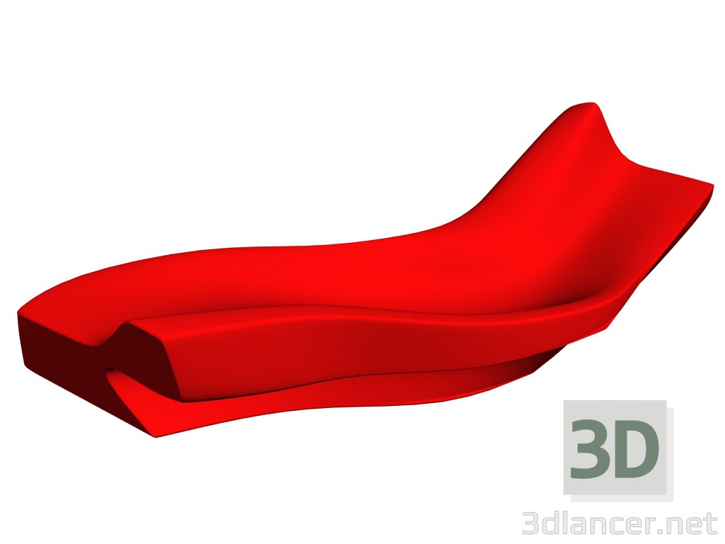 3D modeli Kanepe buzultaş - önizleme