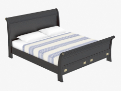 Ліжко двоспальне в морському стилі