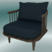 3d model Armchair Fly (SC10, 70х73 Н 70 cm, Smoked oiled oak with Harald 2 182) - preview