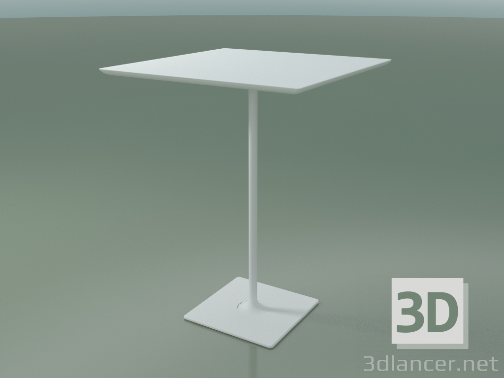 3d model Square table 0644 (H 105 - 79x79 cm, F01, V12) - preview