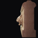 3d Lion head on a bas-relief model buy - render