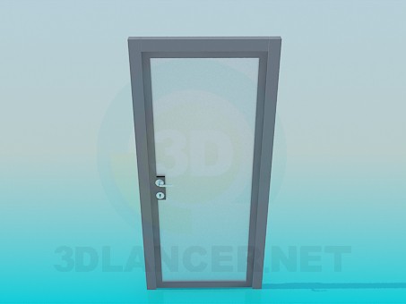 3D Modell Transparente matt Tür - Vorschau