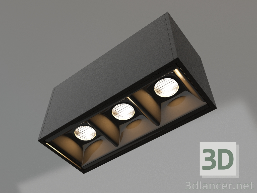3D modeli Lamba MAG-LASER-45-L84-3W Day4000 (BK, 15 derece, 24V) - önizleme