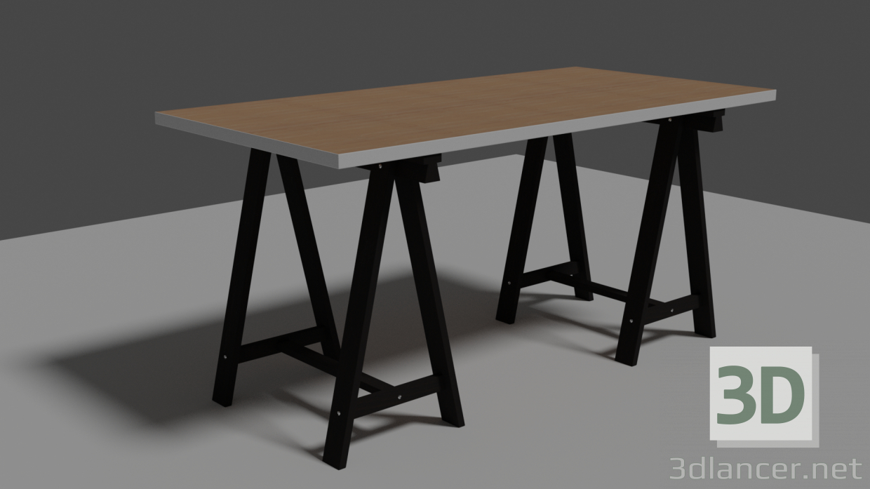 modèle 3D Table LINNMON / ODVALD - preview