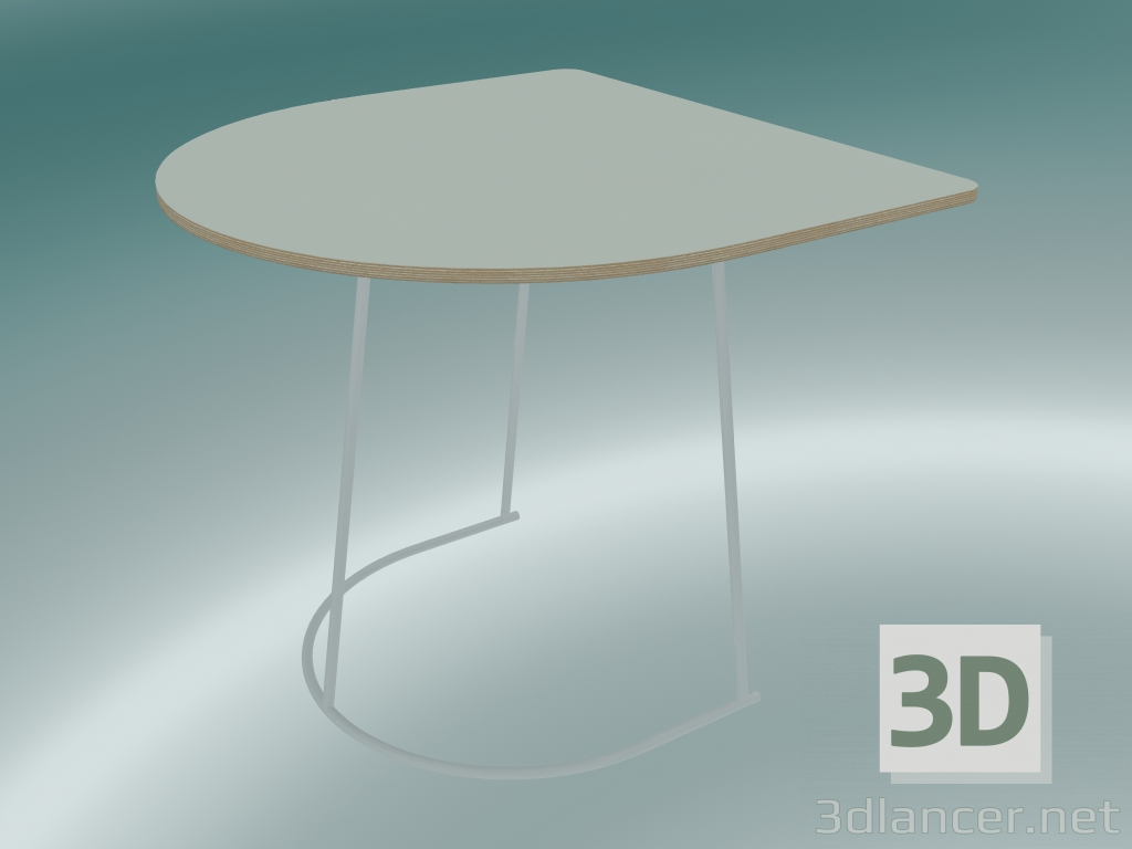 3 डी मॉडल कॉफी टेबल हवादार (आधा आकार, सफेद) - पूर्वावलोकन