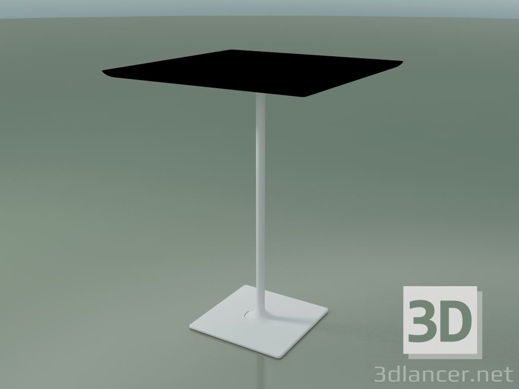 3d model Square table 0644 (H 105 - 79x79 cm, F02, V12) - preview