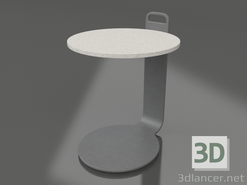 Modelo 3d Mesa de centro Ø36 (Antracite, DEKTON Sirocco) - preview