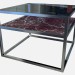 3d model Square coffee table with extra shelf Carmen Z03 - preview