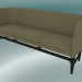 3d model Triple sofa Mayor (AJ5, H 82cm, 62x200cm, Walnut, Hallingdal - 224) - preview