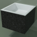 3D modeli Duvara monte lavabo (02R122301, Nero Assoluto M03, L 48, P 48, H 36 cm) - önizleme
