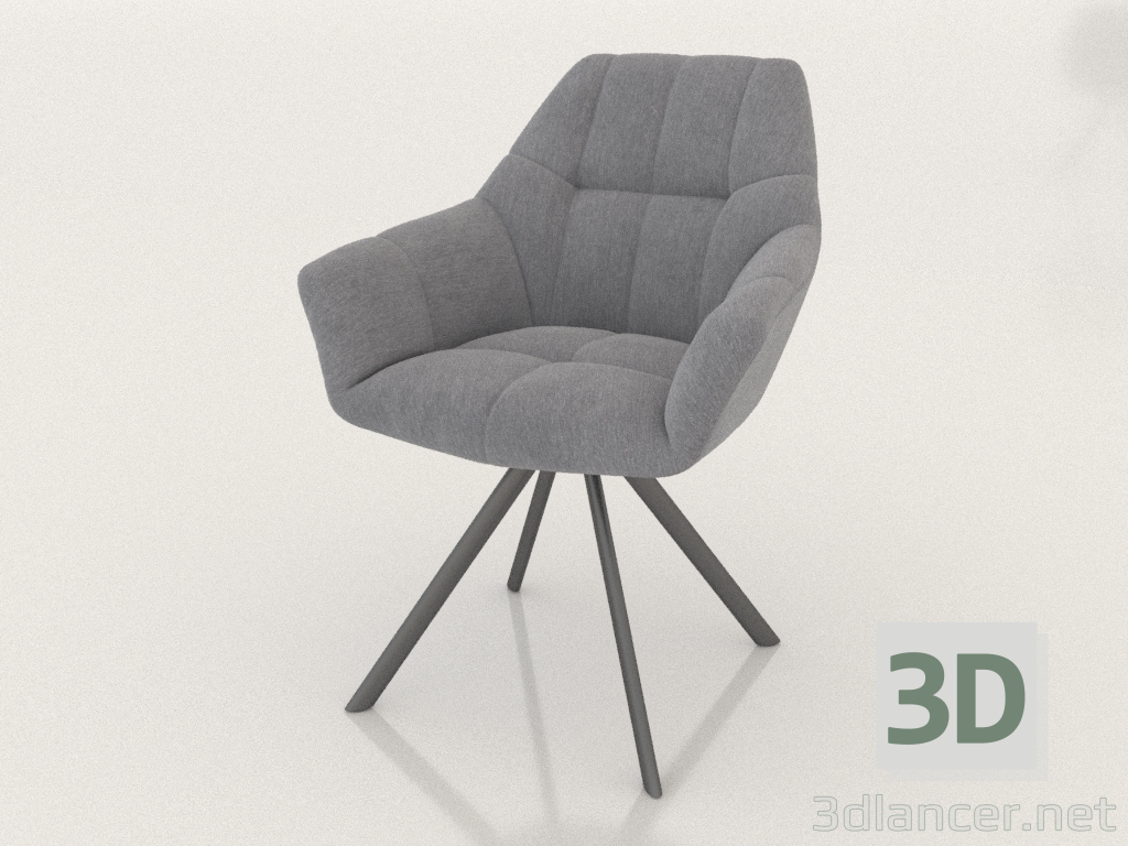 Modelo 3d Cadeira Eddy (cinza) - preview