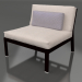 modello 3D Modulo divano, sezione 3 (Nero) - anteprima