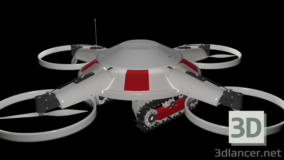 Modelo 3d Dron - preview