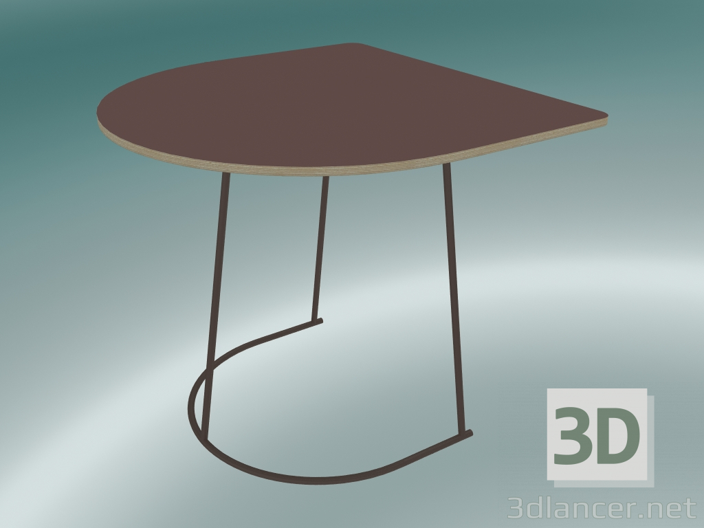 modello 3D Tavolino Airy (mezzo formato, prugna) - anteprima
