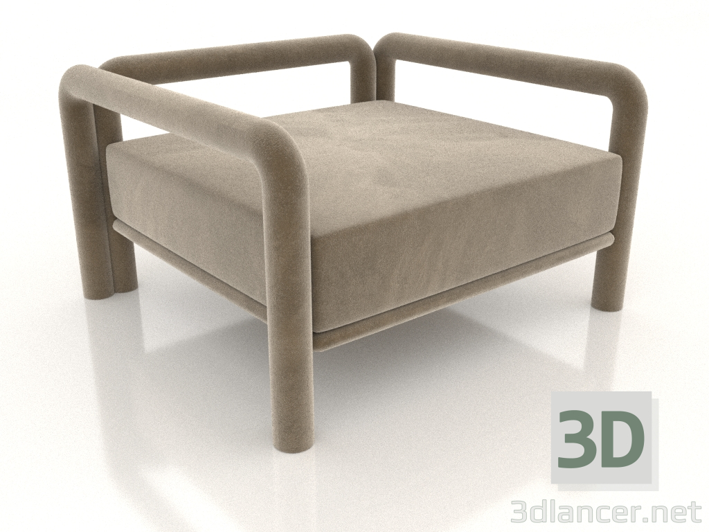 modello 3D Poltrona lounge vagante (1) - anteprima