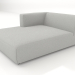 3d model Chaise longue (L) 103x165 with an armrest on the left - preview