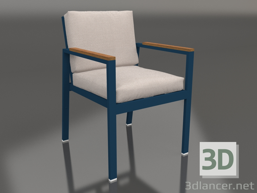 3D modeli Yemek sandalyesi (Gri mavi) - önizleme