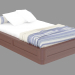 3d model Double bed with the theme of the sea - preview