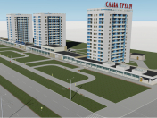 Un complejo de 14 pisos en Lenin en Chelyabinsk