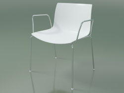 Cadeira 0201 (4 pés, com braços, polipropileno PO00401)