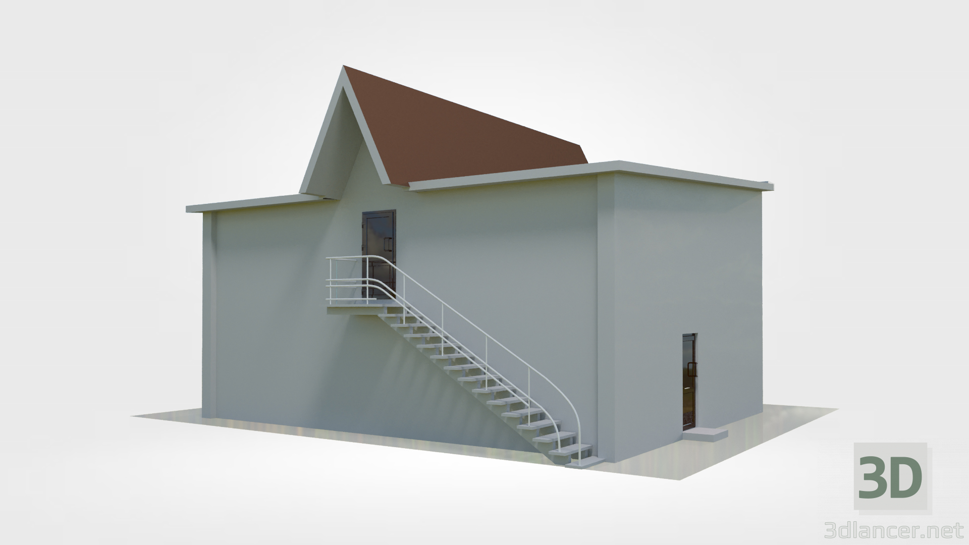 modello 3D di Padiglione commerciale "Yugra" comprare - rendering