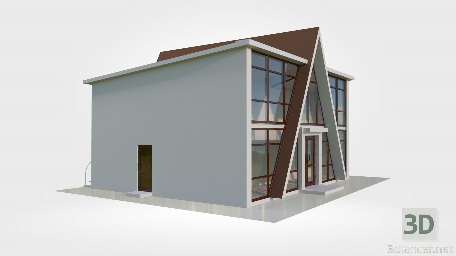 3d Trade pavilion "Yugra" model buy - render